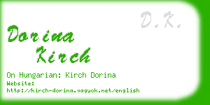 dorina kirch business card